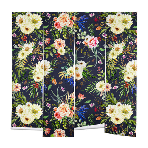 Marta Barragan Camarasa Darkness Wildflower Bouquets Wall Mural