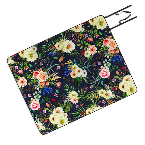 Marta Barragan Camarasa Darkness Wildflower Bouquets Picnic Blanket