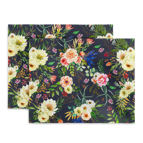 Marta Barragan Camarasa Darkness Wildflower Bouquets Placemat