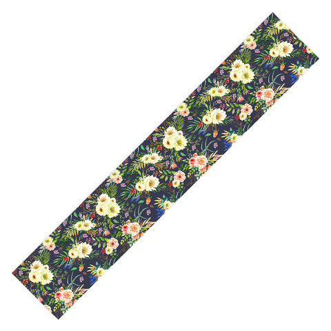 Marta Barragan Camarasa Darkness Wildflower Bouquets Table Runner