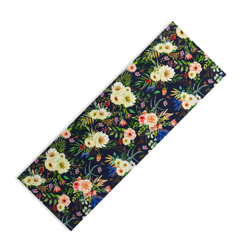 Marta Barragan Camarasa Darkness Wildflower Bouquets Yoga Mat