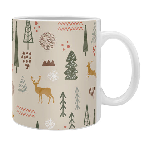 Marta Barragan Camarasa Deer Christmas forest Coffee Mug