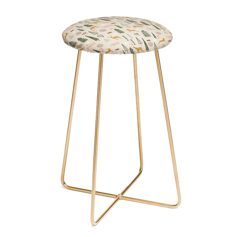 Marta Barragan Camarasa Deer Christmas forest Counter Stool