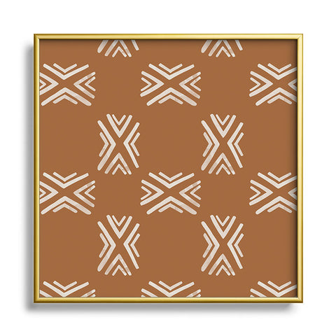 Marta Barragan Camarasa Desert boho II Square Metal Framed Art Print