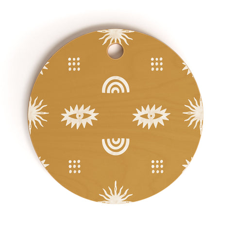 Marta Barragan Camarasa Desert boho III Cutting Board Round