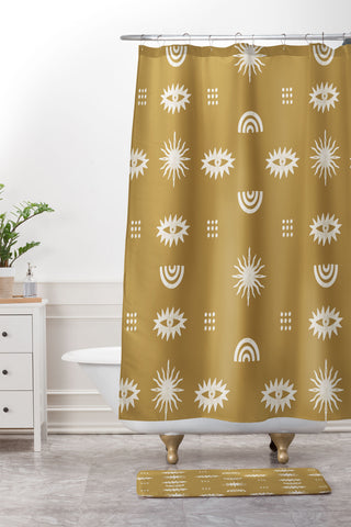 Marta Barragan Camarasa Desert boho III Shower Curtain And Mat