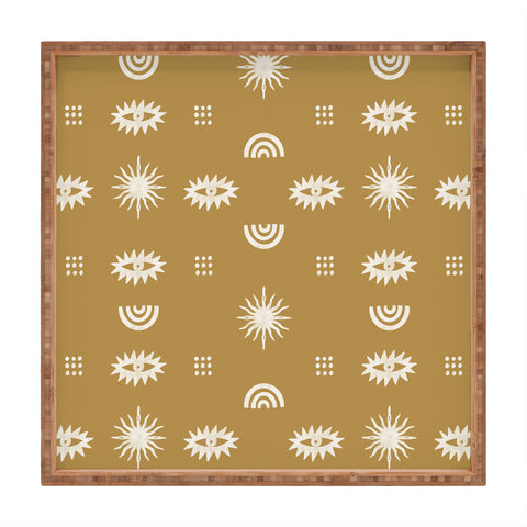 Marta Barragan Camarasa Desert boho III Square Tray