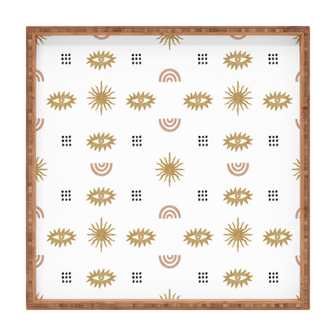 Marta Barragan Camarasa Desert boho IV Square Tray