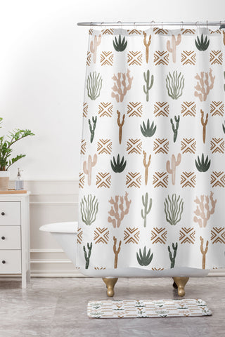 Marta Barragan Camarasa Desert boho V Shower Curtain And Mat