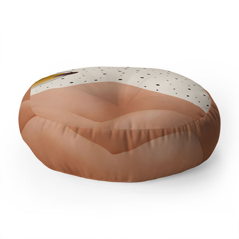 Marta Barragan Camarasa Desert dunes Floor Pillow Round