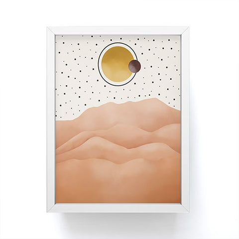Marta Barragan Camarasa Desert dunes Framed Mini Art Print