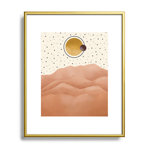 Marta Barragan Camarasa Desert dunes Metal Framed Art Print