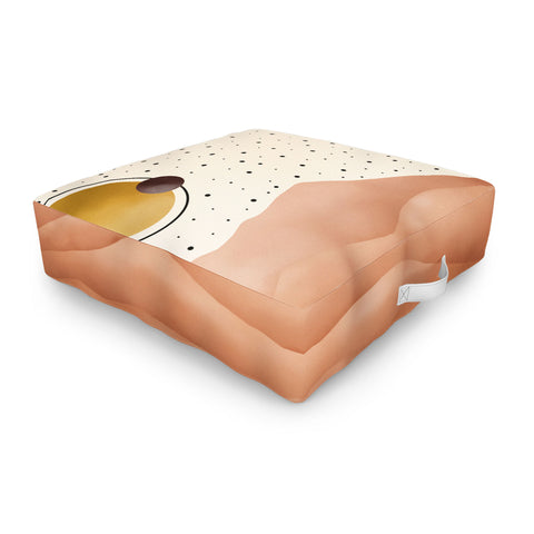 Marta Barragan Camarasa Desert dunes Outdoor Floor Cushion