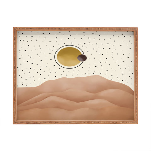 Marta Barragan Camarasa Desert dunes Rectangular Tray
