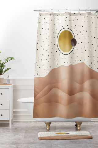 Marta Barragan Camarasa Desert dunes Shower Curtain And Mat
