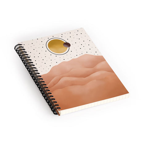 Marta Barragan Camarasa Desert dunes Spiral Notebook