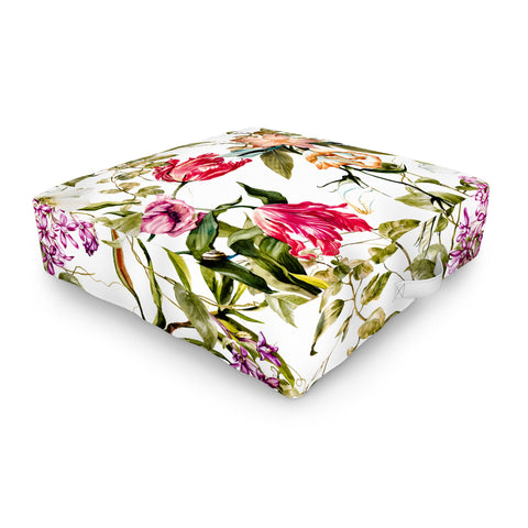 Marta Barragan Camarasa detailed botanical garden Outdoor Floor Cushion