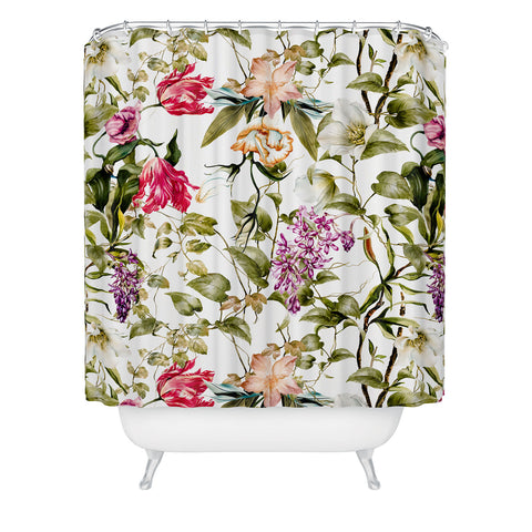 Marta Barragan Camarasa detailed botanical garden Shower Curtain
