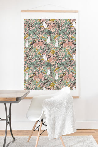 Marta Barragan Camarasa Drawing exotic birds in the rainforest Art Print And Hanger