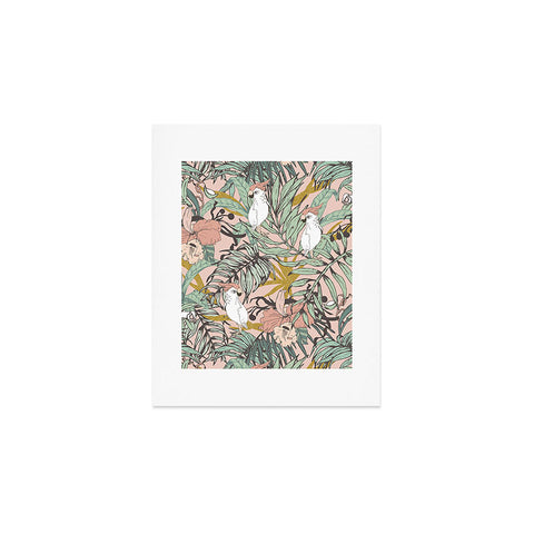 Marta Barragan Camarasa Drawing exotic birds in the rainforest Art Print
