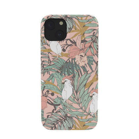 Marta Barragan Camarasa Drawing exotic birds in the rainforest Phone Case