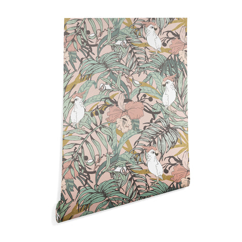 Marta Barragan Camarasa Drawing exotic birds in the rainforest Wallpaper