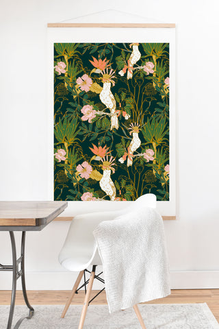 Marta Barragan Camarasa Drawing of exotic birds in the Art Print And Hanger