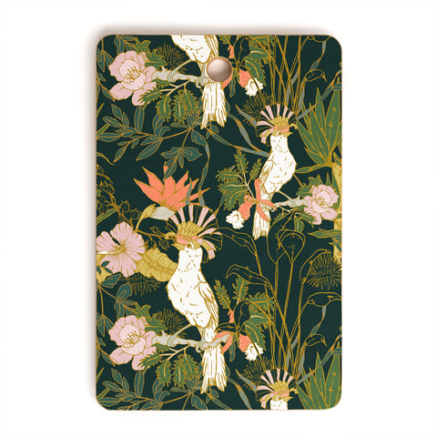 Marta Barragan Camarasa Drawing of exotic birds in the Cutting Board Rectangle