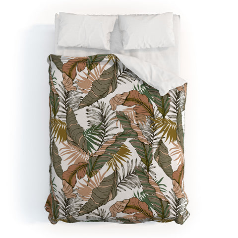 Marta Barragan Camarasa Drawing of wild tropical jungle I Duvet Cover