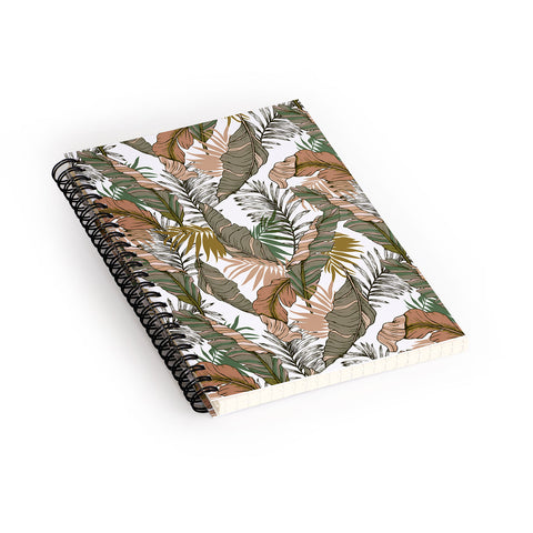 Marta Barragan Camarasa Drawing of wild tropical jungle I Spiral Notebook