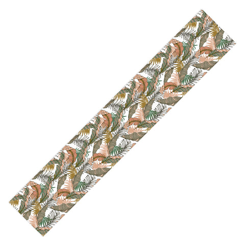 Marta Barragan Camarasa Drawing of wild tropical jungle I Table Runner