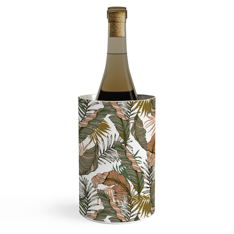Marta Barragan Camarasa Drawing of wild tropical jungle I Wine Chiller