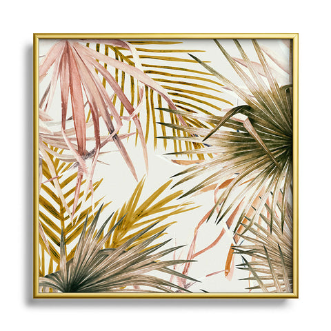 Marta Barragan Camarasa Dream jungle paradise 22 Square Metal Framed Art Print