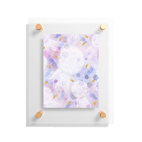 Marta Barragan Camarasa Dreamcatcher with geometric Floating Acrylic Print