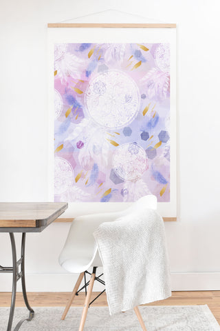 Marta Barragan Camarasa Dreamcatcher with geometric Art Print And Hanger