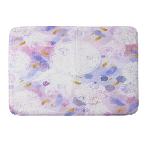 Marta Barragan Camarasa Dreamcatcher with geometric Memory Foam Bath Mat