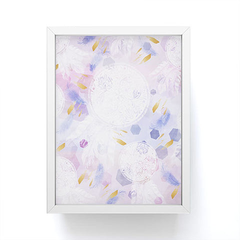 Marta Barragan Camarasa Dreamcatcher with geometric Framed Mini Art Print