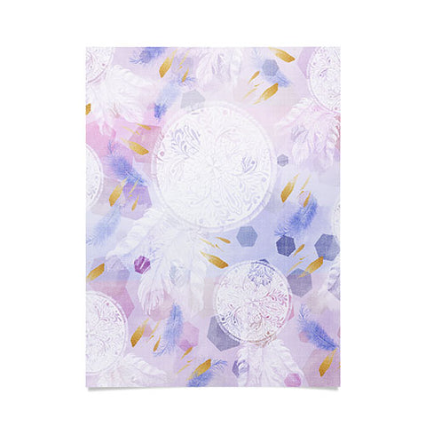 Marta Barragan Camarasa Dreamcatcher with geometric Poster