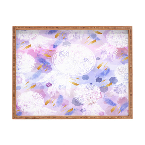 Marta Barragan Camarasa Dreamcatcher with geometric Rectangular Tray