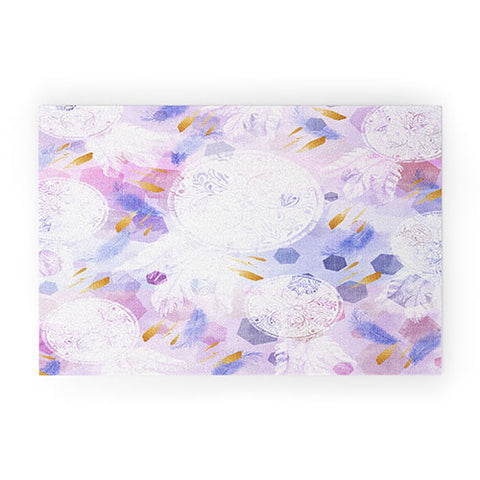 Marta Barragan Camarasa Dreamcatcher with geometric Welcome Mat