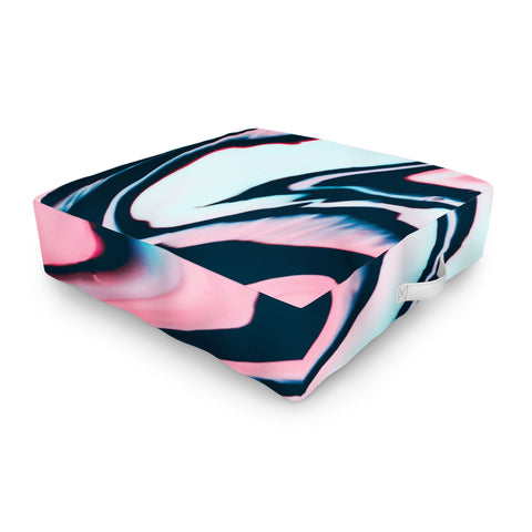 Marta Barragan Camarasa Effect marble glitch Outdoor Floor Cushion