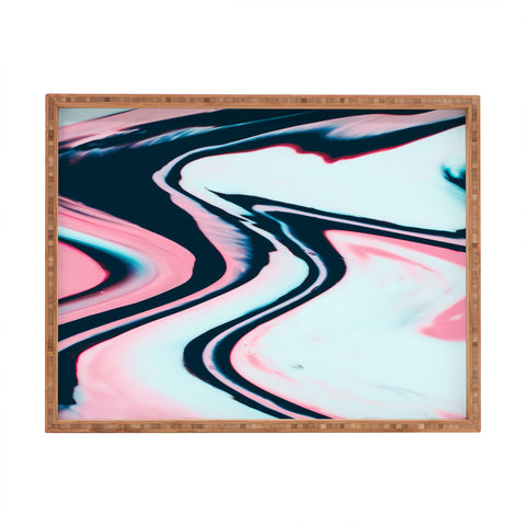 Marta Barragan Camarasa Effect marble glitch Rectangular Tray