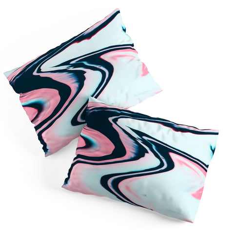Marta Barragan Camarasa Effect marble glitch Pillow Shams