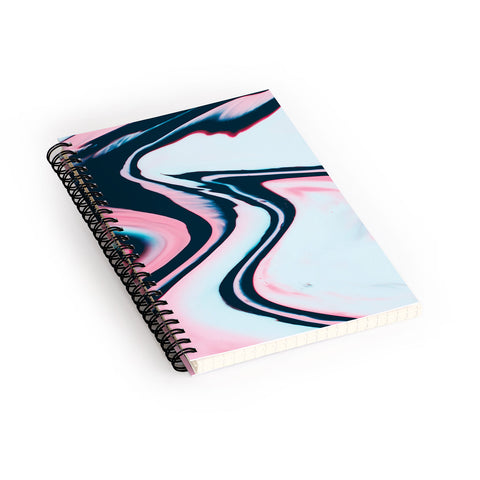 Marta Barragan Camarasa Effect marble glitch Spiral Notebook