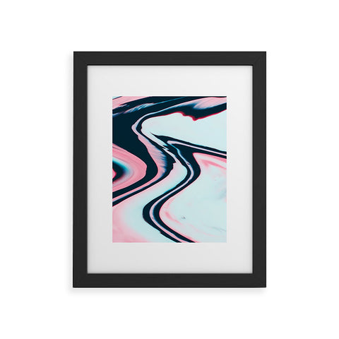 Marta Barragan Camarasa Effect marble glitch Framed Art Print