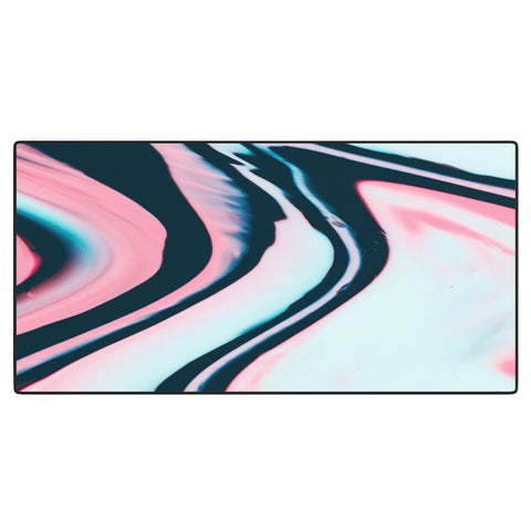 Marta Barragan Camarasa Effect marble glitch Desk Mat