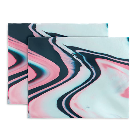 Marta Barragan Camarasa Effect marble glitch Placemat