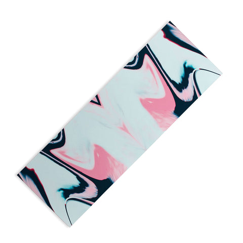 Marta Barragan Camarasa Effect marble glitch Yoga Mat