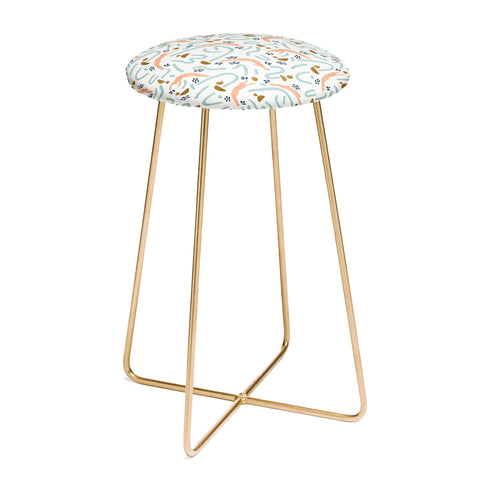 Marta Barragan Camarasa Enjoying sea and sun Counter Stool