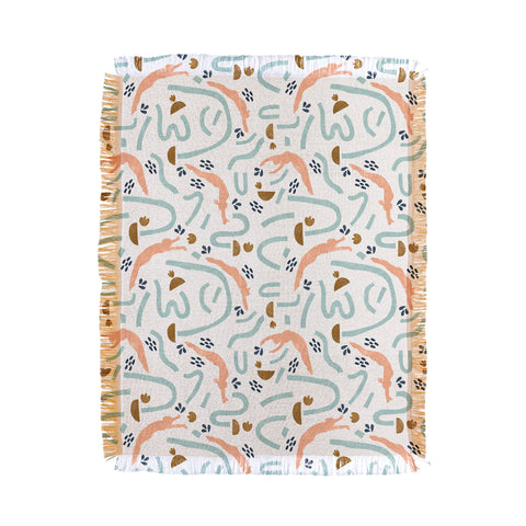 Marta Barragan Camarasa Enjoying sea and sun Throw Blanket